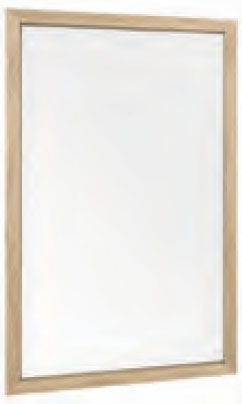 SY-FMIRR500 Float Flat Framed Mirror, Driftwood Finish